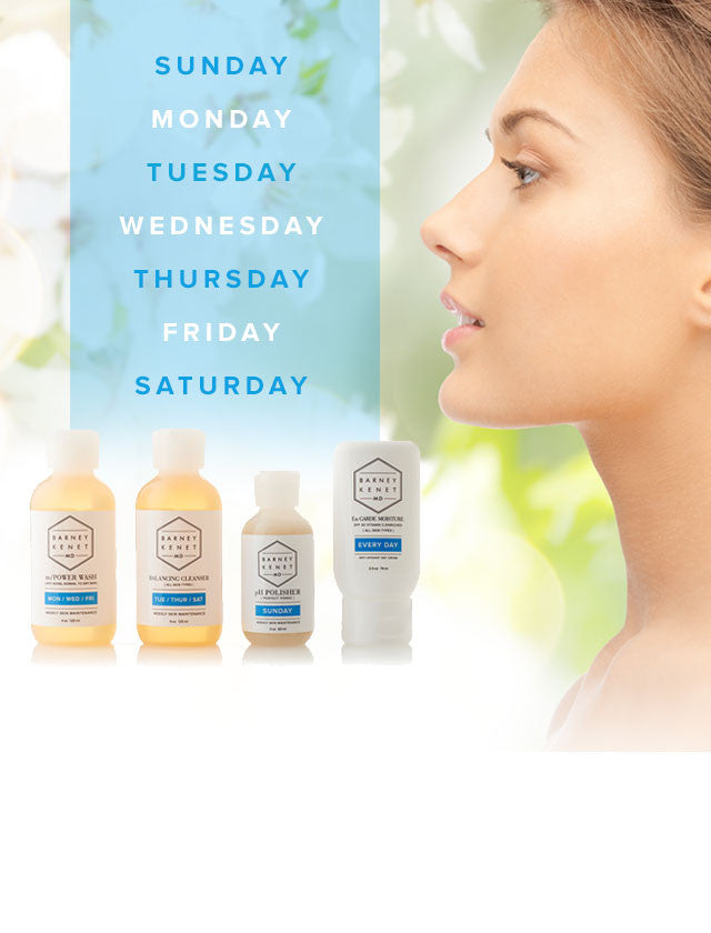 Your weekly way<br>to beautiful<br>skin ™